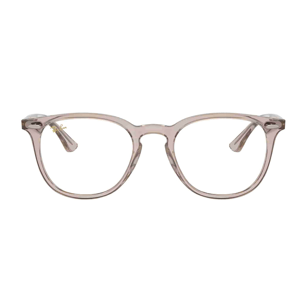 lunettes rayban en acétate beige transparent