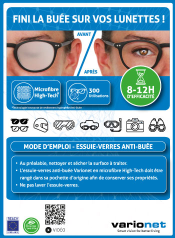 Eviter la buée sur ses lunettes avec un masque! - Votre opticien à