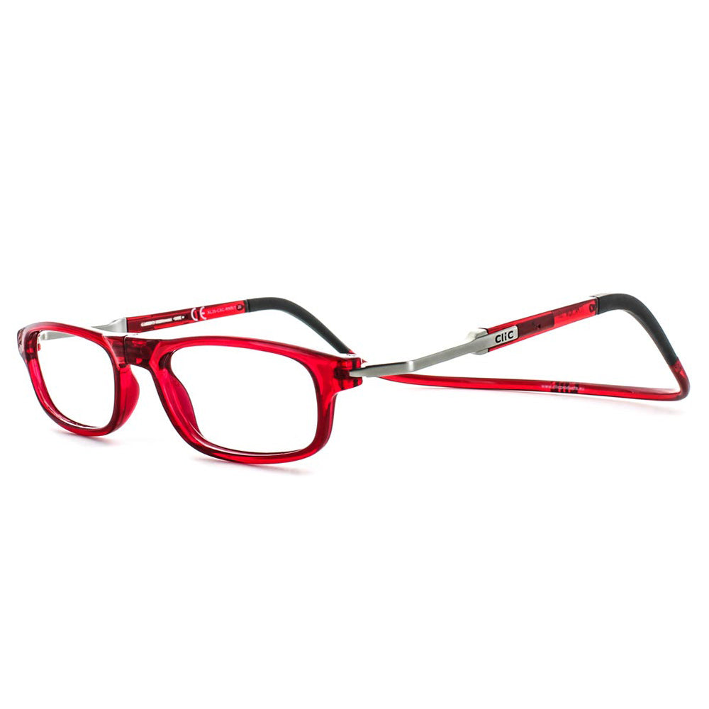 Lunettes Clic Rectangular XXL rouge lunette de lecture magnetique clic Varionet