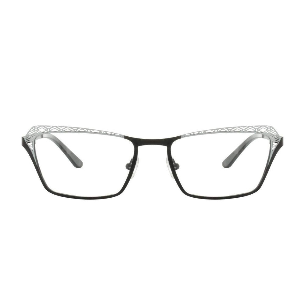 Titanium Flex 1609B Black and White Glasses