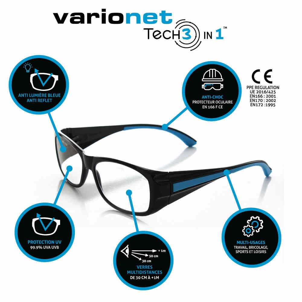 Lunettes de Protection Varionet Safety lunette de bricolage –